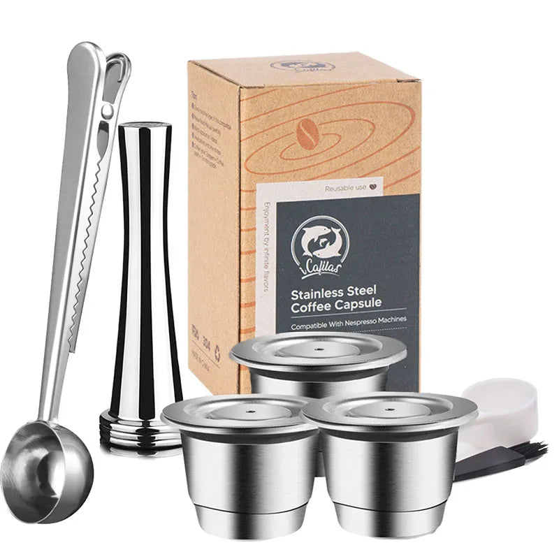 Reusable Stainless Steel Nespresso Capsule – Refillable Coffee Pod
