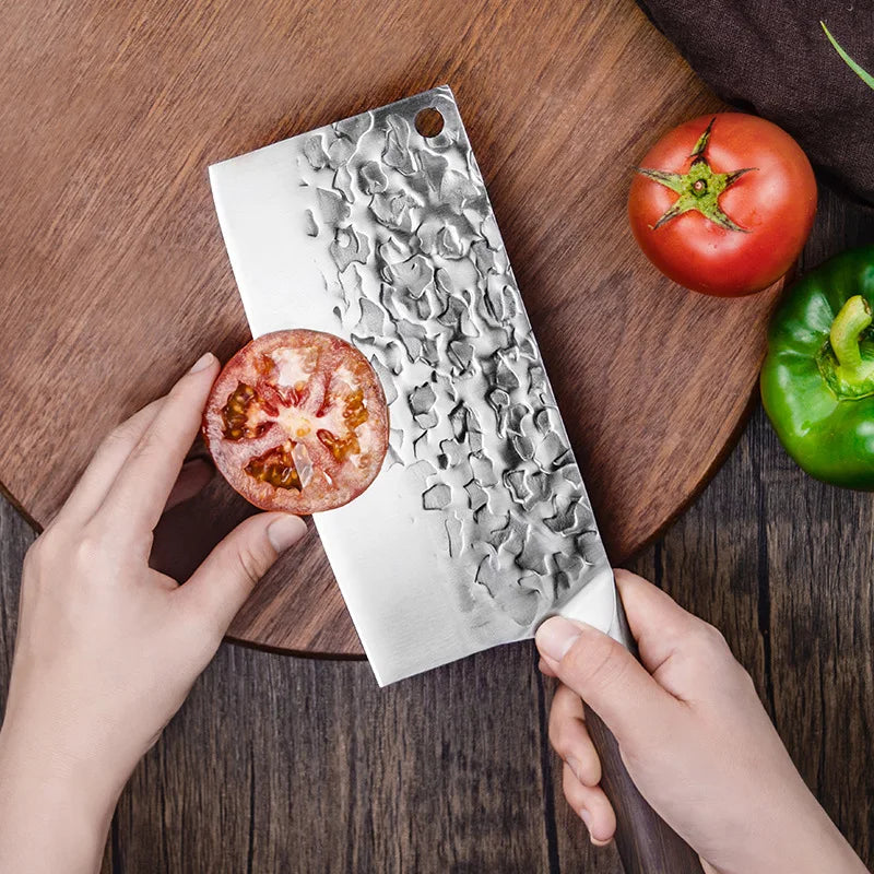 Japanese Stainless Steel Chef Knife – Dual-Purpose Cleaver & Slicer