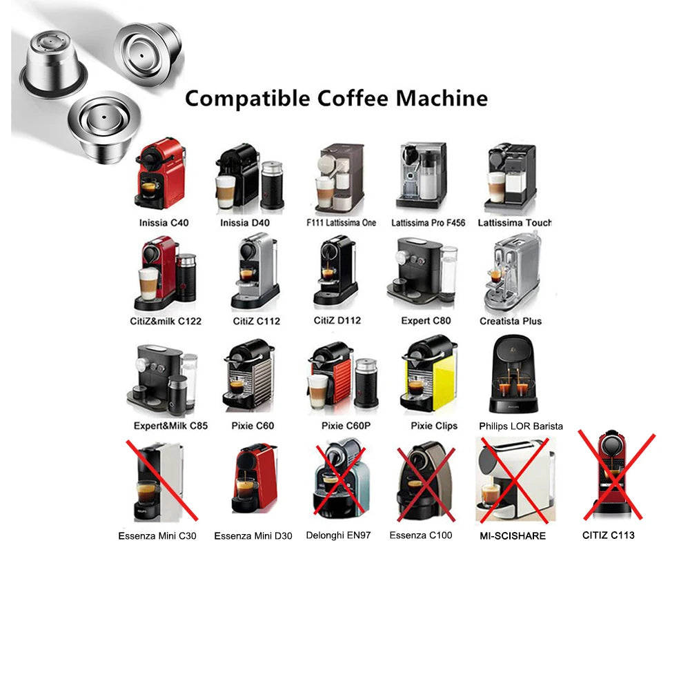 Reusable Stainless Steel Nespresso Capsule – Refillable Coffee Pod