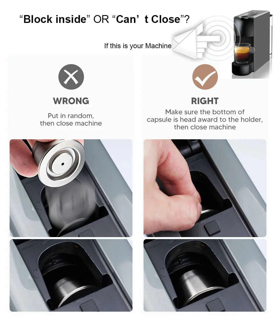 Reusable Stainless Steel Nespresso Capsule – Refillable Coffee Pod