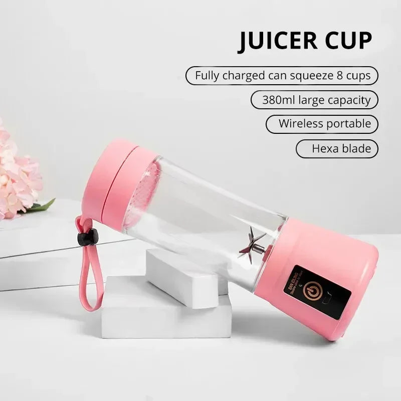 Portable Electric Juicer Blender – USB Rechargeable Smoothie Maker