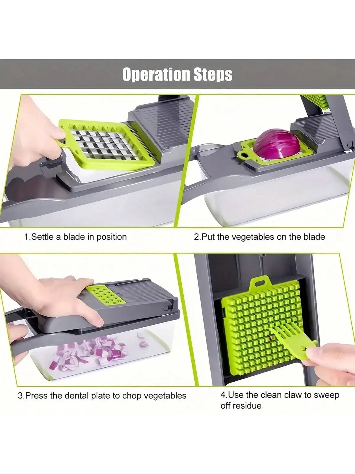 16pcs/Set Vegetable and Fruit Slicer Dicer Multifunctional - KitchenTouch