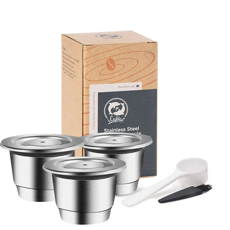 Reusable Stainless Steel Nespresso Capsule – Refillable Coffee Pod