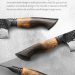 Professional Chef Damascus Steel Knife Set With White Oak Handles - KitchenTouch