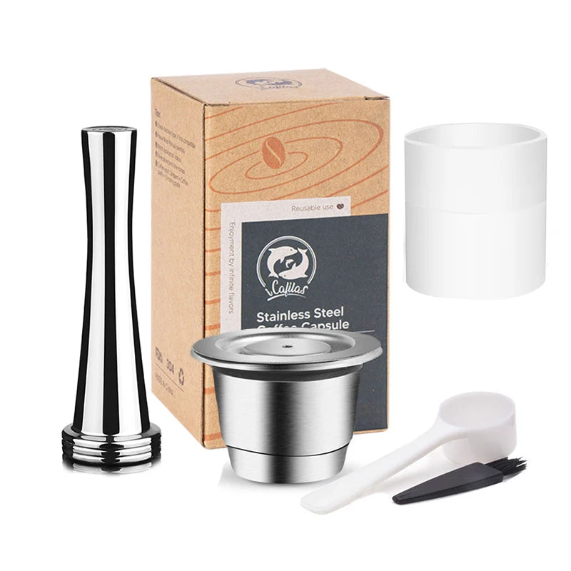 Reusable Stainless Steel Nespresso Capsule – Refillable Coffee Pod