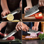 Stainless Steel Kitchen Knife Set – Multi-Functional Chef & Butcher Knives