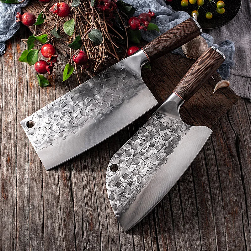 Japanese Stainless Steel Chef Knife – Dual-Purpose Cleaver & Slicer