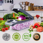 16pcs/Set Vegetable and Fruit Slicer Dicer Multifunctional - KitchenTouch