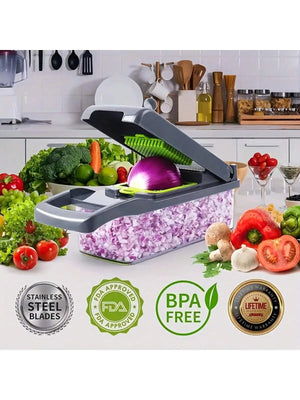 16pcs/Set Vegetable and Fruit Slicer Dicer Multifunctional - KitchenTouch
