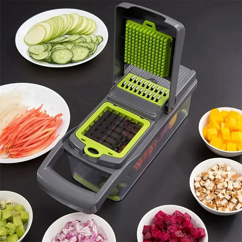 16pcs/Set Vegetable and Fruit Slicer Dicer Multifunctional - KitchenTouch