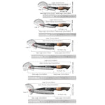Professional Chef Damascus Steel Knife Set With White Oak Handles - KitchenTouch