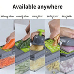 16pcs/Set Vegetable and Fruit Slicer Dicer Multifunctional - KitchenTouch