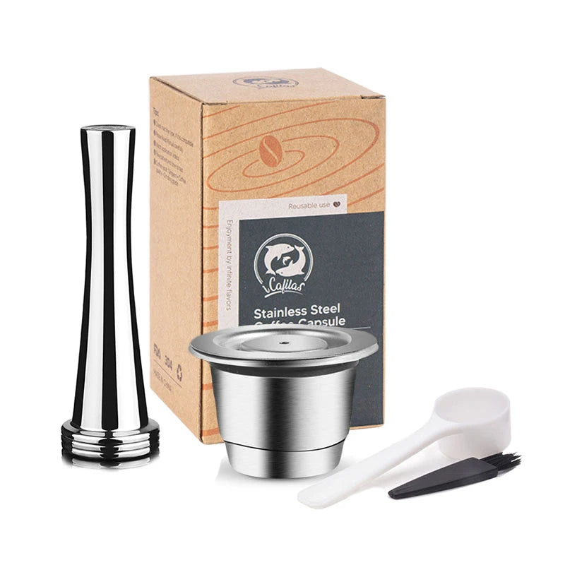 Reusable Stainless Steel Nespresso Capsule – Refillable Coffee Pod