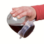 Reusable Eco-Friendly Silicone Food Covers – Stretchable Bowl & Container 6Pcs Lids