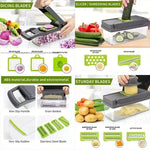 16pcs/Set Vegetable and Fruit Slicer Dicer Multifunctional - KitchenTouch