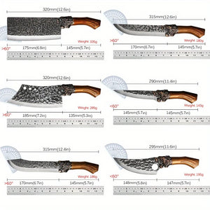 Stainless Steel Kitchen Knife Set – Multi-Functional Chef & Butcher Knives