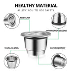 Reusable Stainless Steel Nespresso Capsule – Refillable Coffee Pod