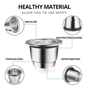 Reusable Stainless Steel Nespresso Capsule – Refillable Coffee Pod