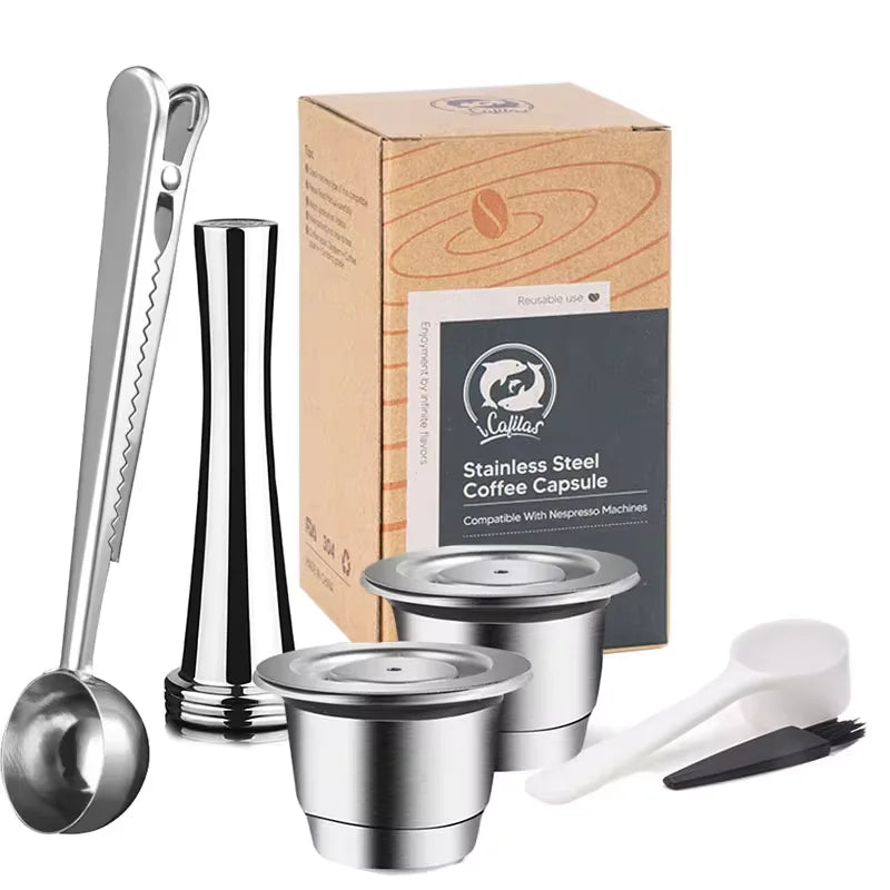 Reusable Stainless Steel Nespresso Capsule – Refillable Coffee Pod