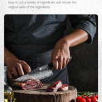 Professional Chef Damascus Steel Knife Set With White Oak Handles - KitchenTouch