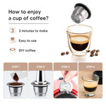 Reusable Stainless Steel Nespresso Capsule – Refillable Coffee Pod
