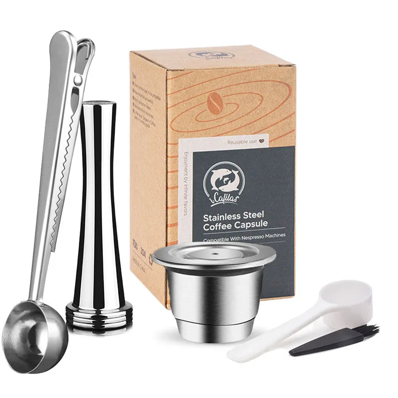Reusable Stainless Steel Nespresso Capsule – Refillable Coffee Pod