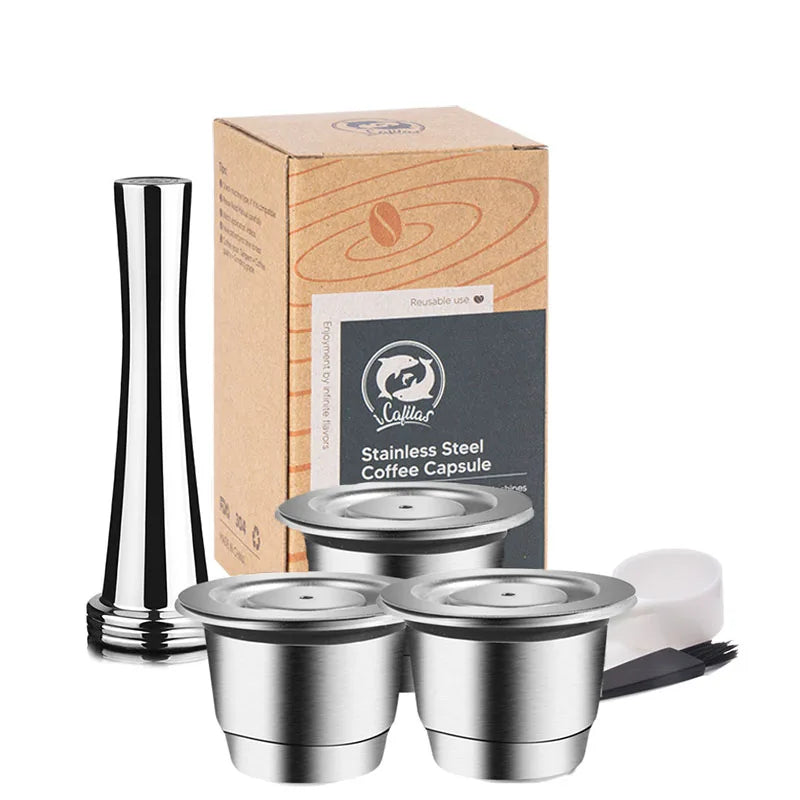Reusable Stainless Steel Nespresso Capsule – Refillable Coffee Pod