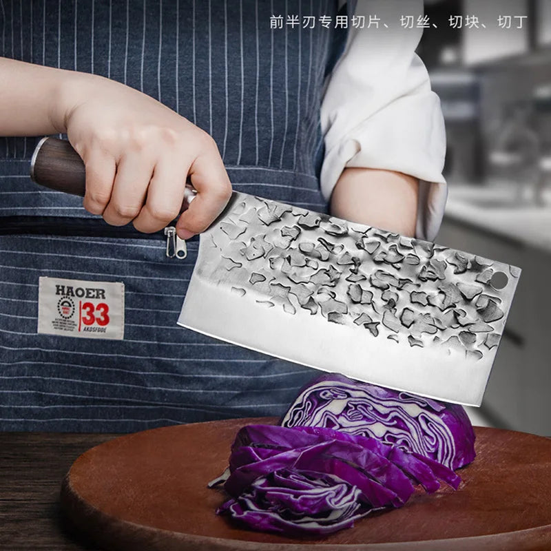Japanese Stainless Steel Chef Knife – Dual-Purpose Cleaver & Slicer