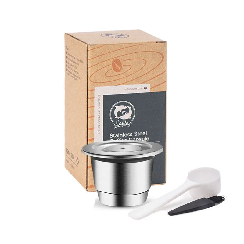Reusable Stainless Steel Nespresso Capsule – Refillable Coffee Pod