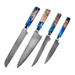 Hand-Crafted Damascus Steel Knife - KitchenTouch