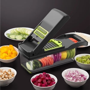Vegetable Fruit Slicer Grater Cutter Peeler Multifunctional - KitchenTouch