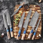 Hand-Crafted Damascus Steel Knife - KitchenTouch