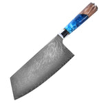 Hand-Crafted Damascus Steel Knife - KitchenTouch